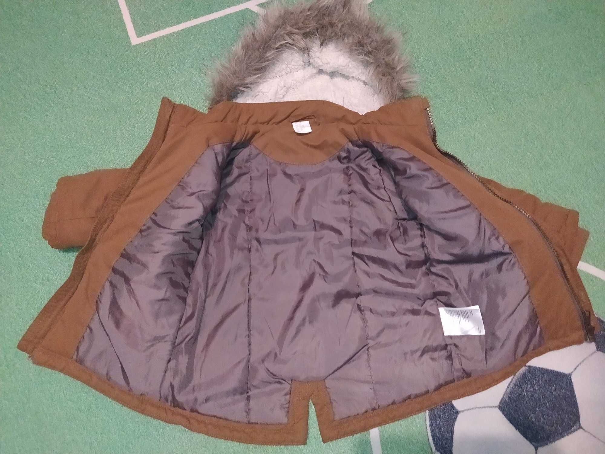 Kurtka parka chłopięca h&m 92