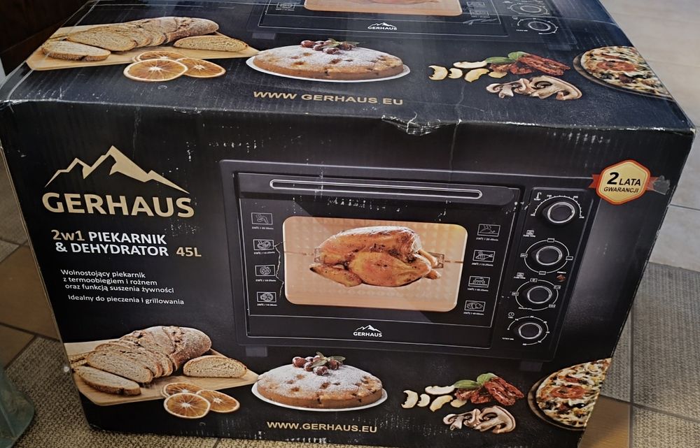 2 w 1 piekarnik & dehydrator 45l funkcja suszenia żywności