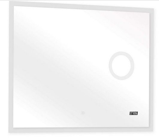 Nowe przepiękne lustro łazienkowe 100x80 oświetlenie LED zegar głośnik
