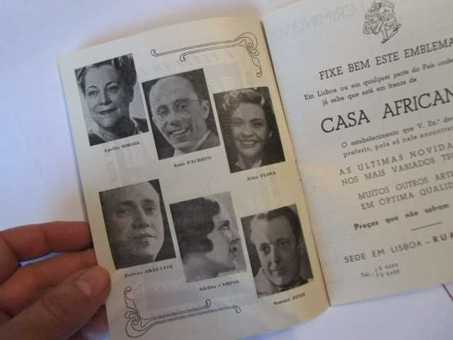 TEATRO Trindade programa vintage