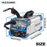 Máquina soldar 3 in 1 AZZUNO MIG/MMA-250F, 220V com cabos MIG e MMA