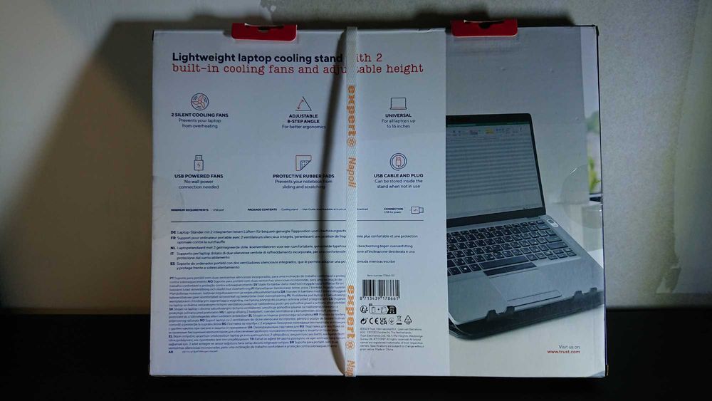 Подставка под ноутбук / планшет до 16" дюймов Trust Cyclone 17866