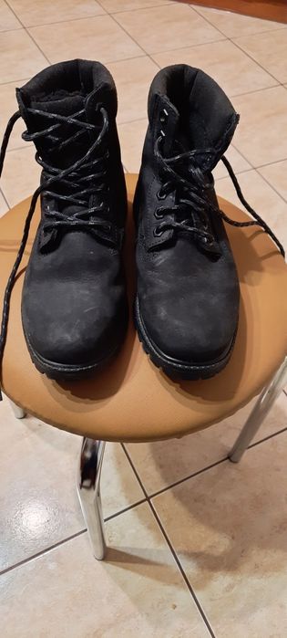 Buty House kozaki zimowe damskie rozm.36 trapery czarne nubuk