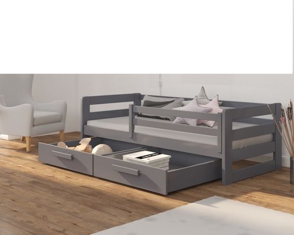 Solidne łóżeczko dla dziecka Egon + materac w wersji Premium