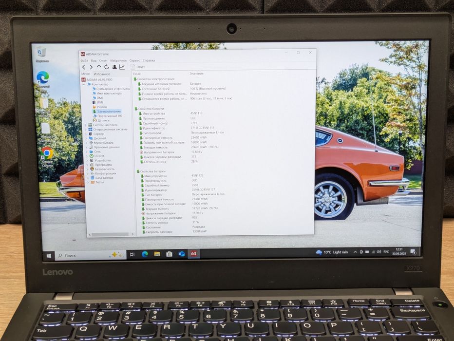 Ноутбук Lenovo x270 i7 7600u 8/128ssd 12.5 Full hd ips