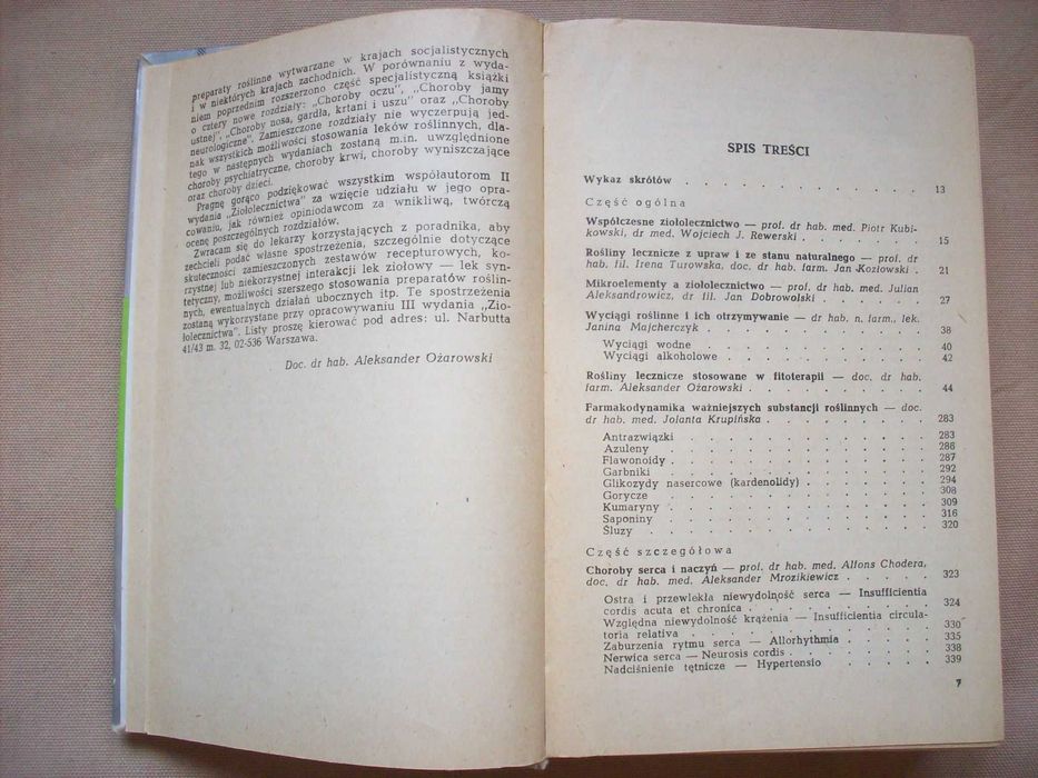 Ziołolecznictwo, Poradnik dla lekarzy pod redakcją A.Ożarowskiego.