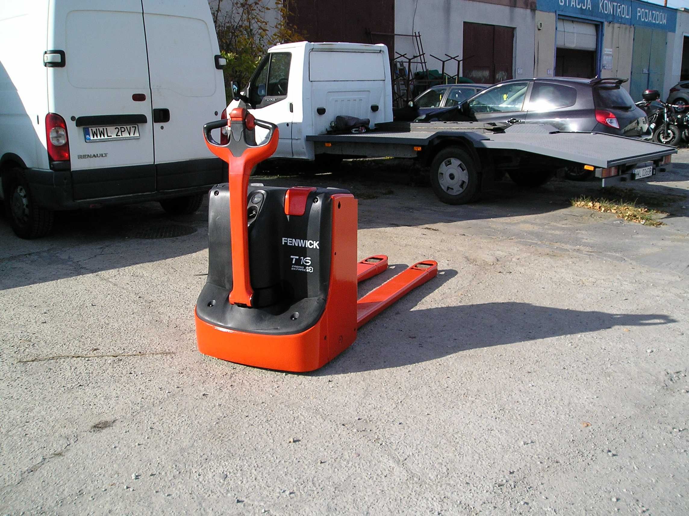 paleciak elektryczny LINDE T16 widły 1700 mm wózek widłowy