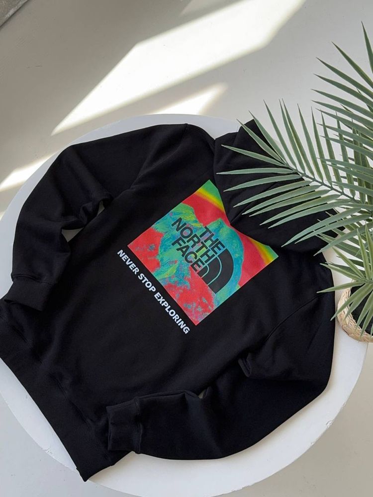 Худі The North Face box logo/ чорна кофта тнф/ чоловіче худі tnf з лог