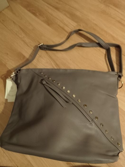 Nowa duża torebka w kolorze szarym z Herrison