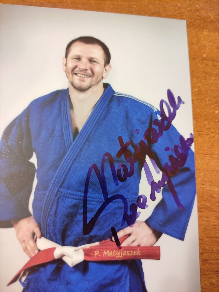 Autograf, podpis - Przemysław Przemek Matyjaszek Judo Bytom Sport