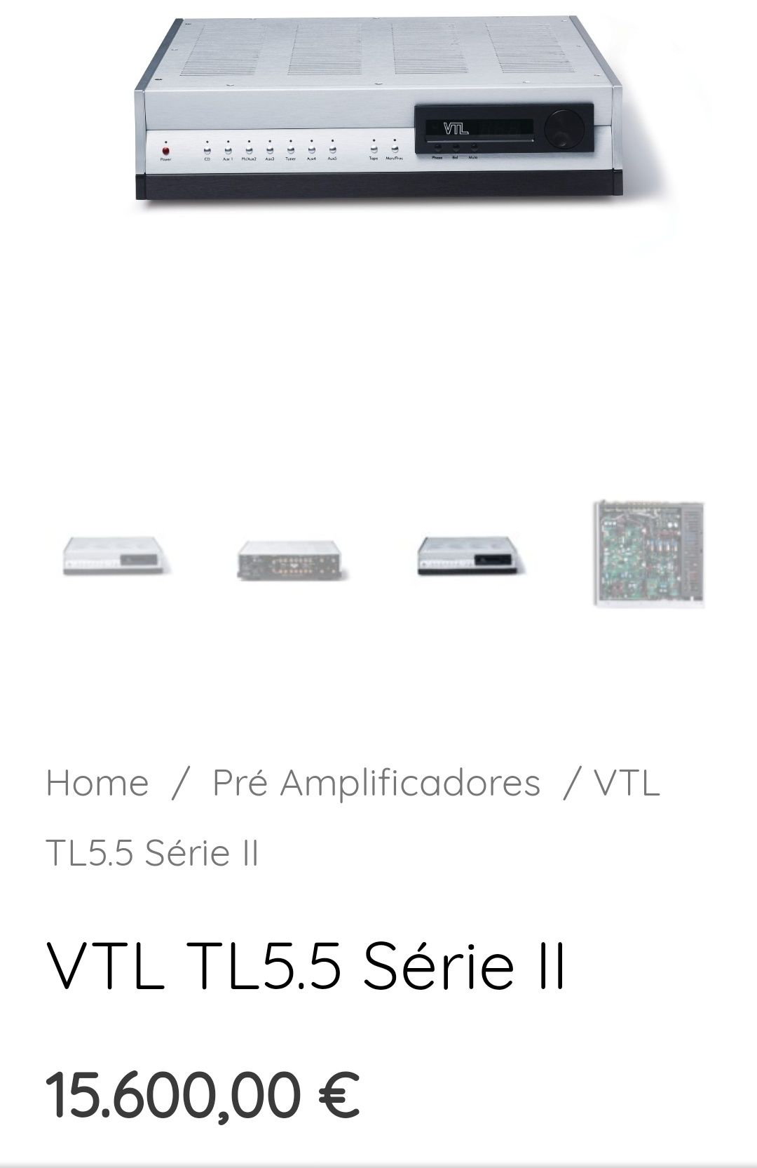 VTL 5.5 II signature pré-amplificador