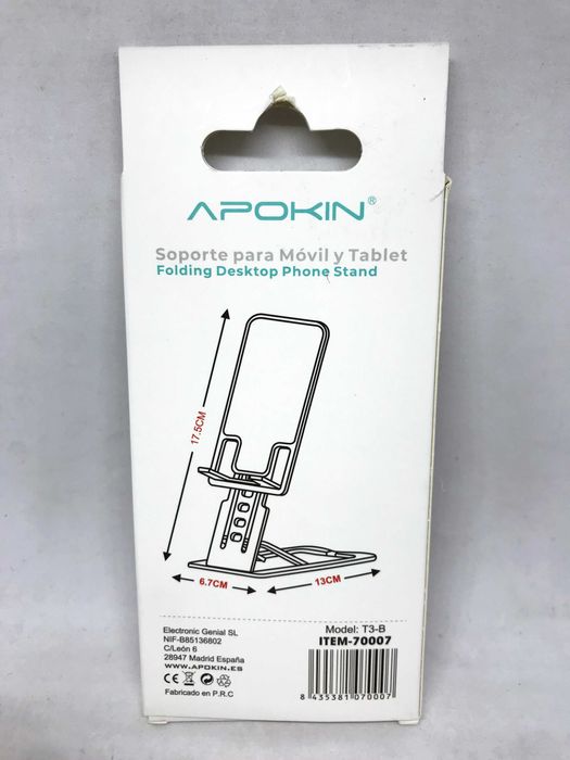 Suporte para telemóvel / smartphone - Suporte dobrável e ajustável