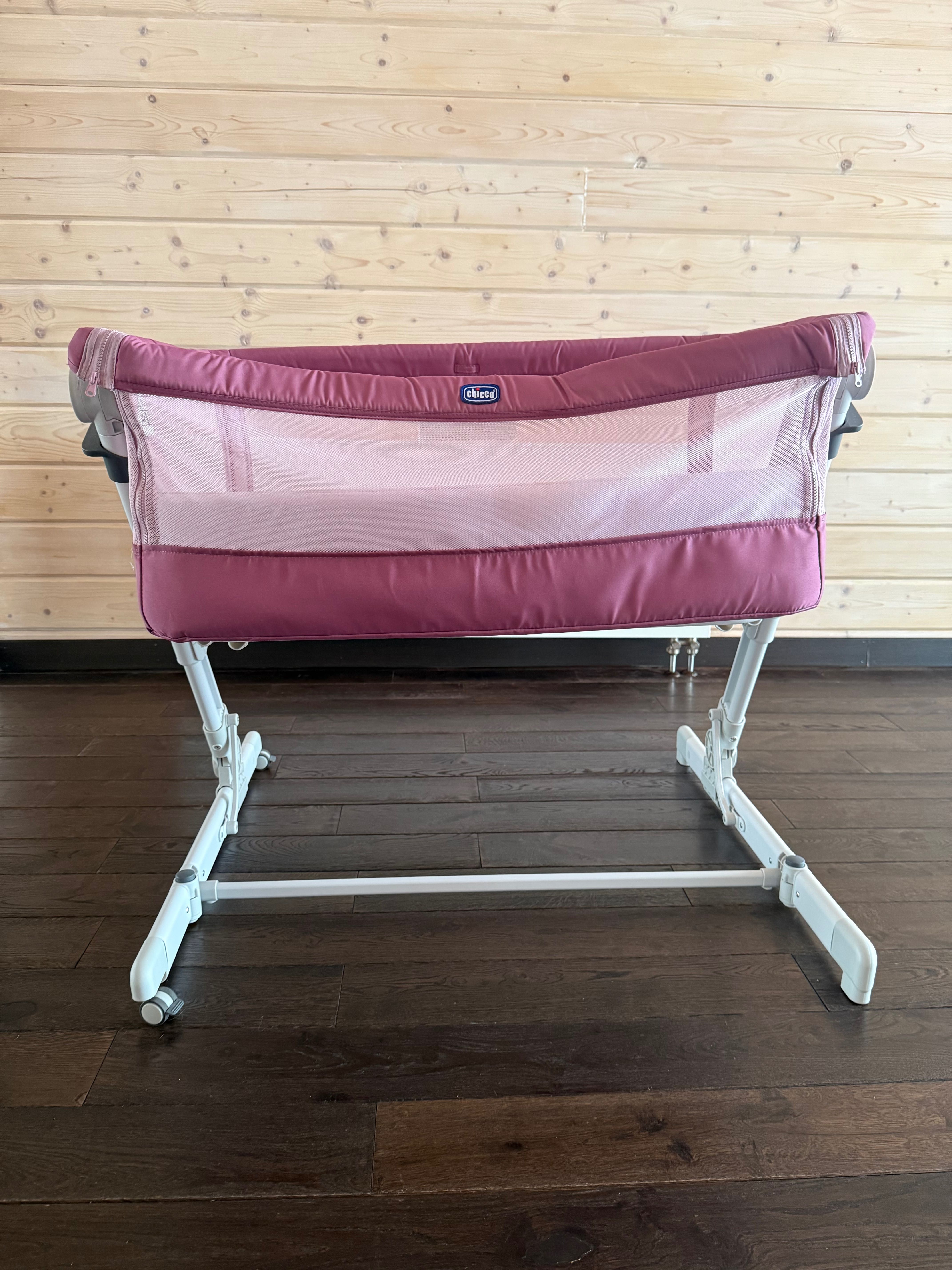Дитяче ліжко Next2Me Pop Up рожевого кольору
