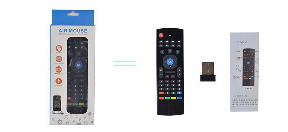 Mini Teclado com Mouse Air e Micro Sem fios MX3-M