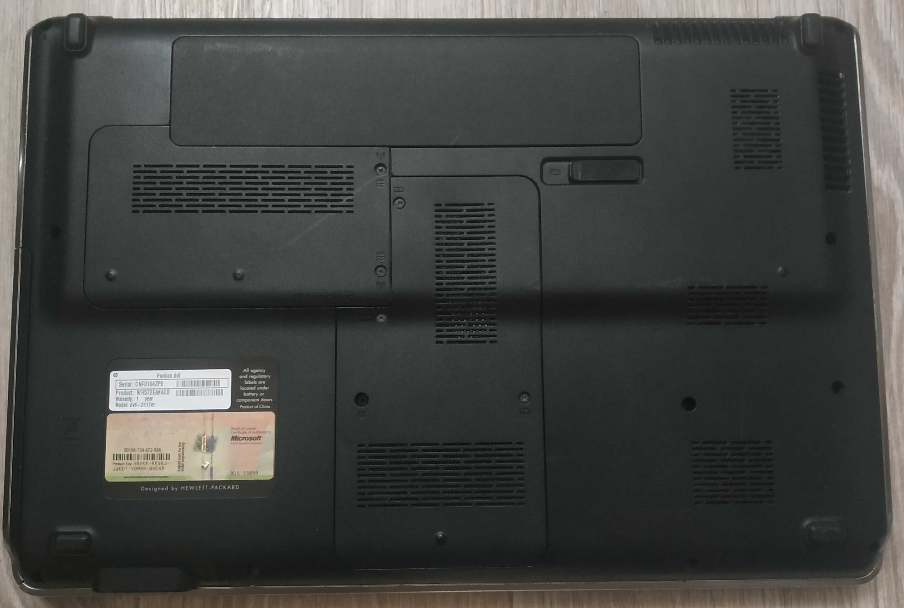HP Pavilion dv6-2117er (WH572EA)