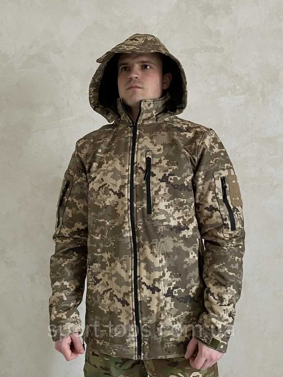 Куртка військова SQUAD Tactical SoftShell піксель