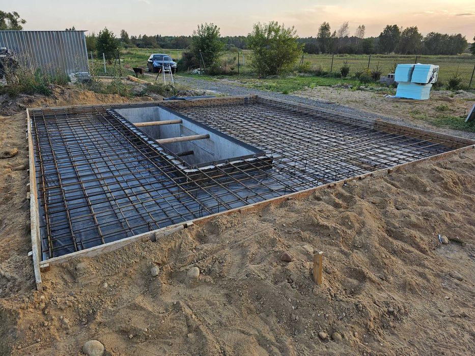Płyta fundamentowe  fundamenty punktowe pod domy domki garaze