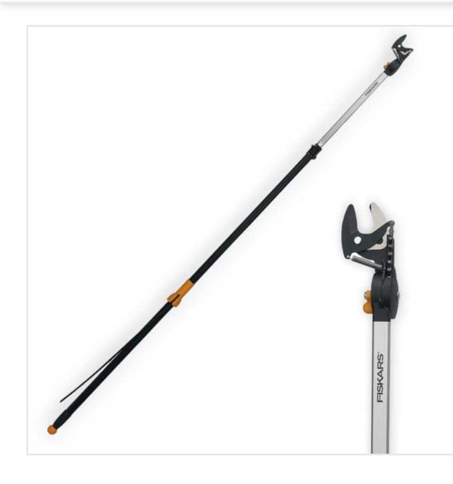 tesoura de podar Fiskars extensivel UP86 até 4m profissional