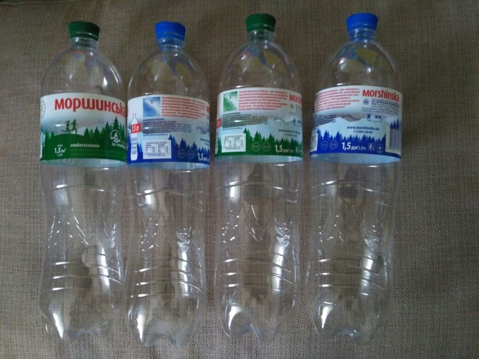 Бутылки пластиковые из-под минеральной воды 1.5 л бутилки пластик