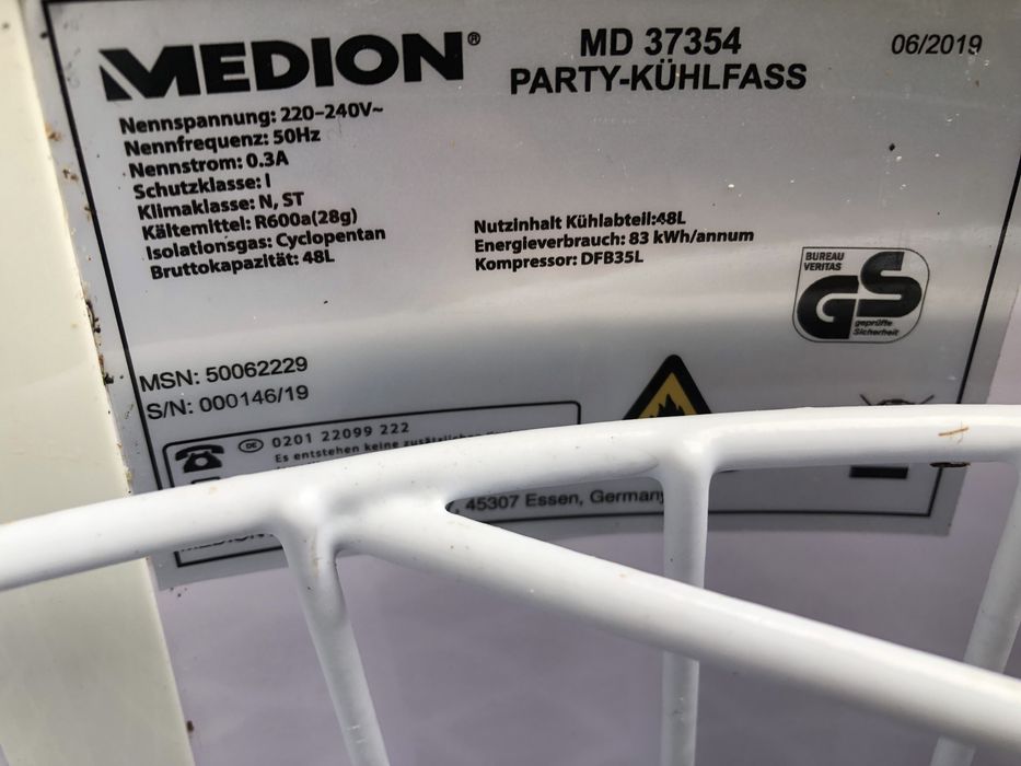 Холодильник для напоів MEDION MD37354 2019 р