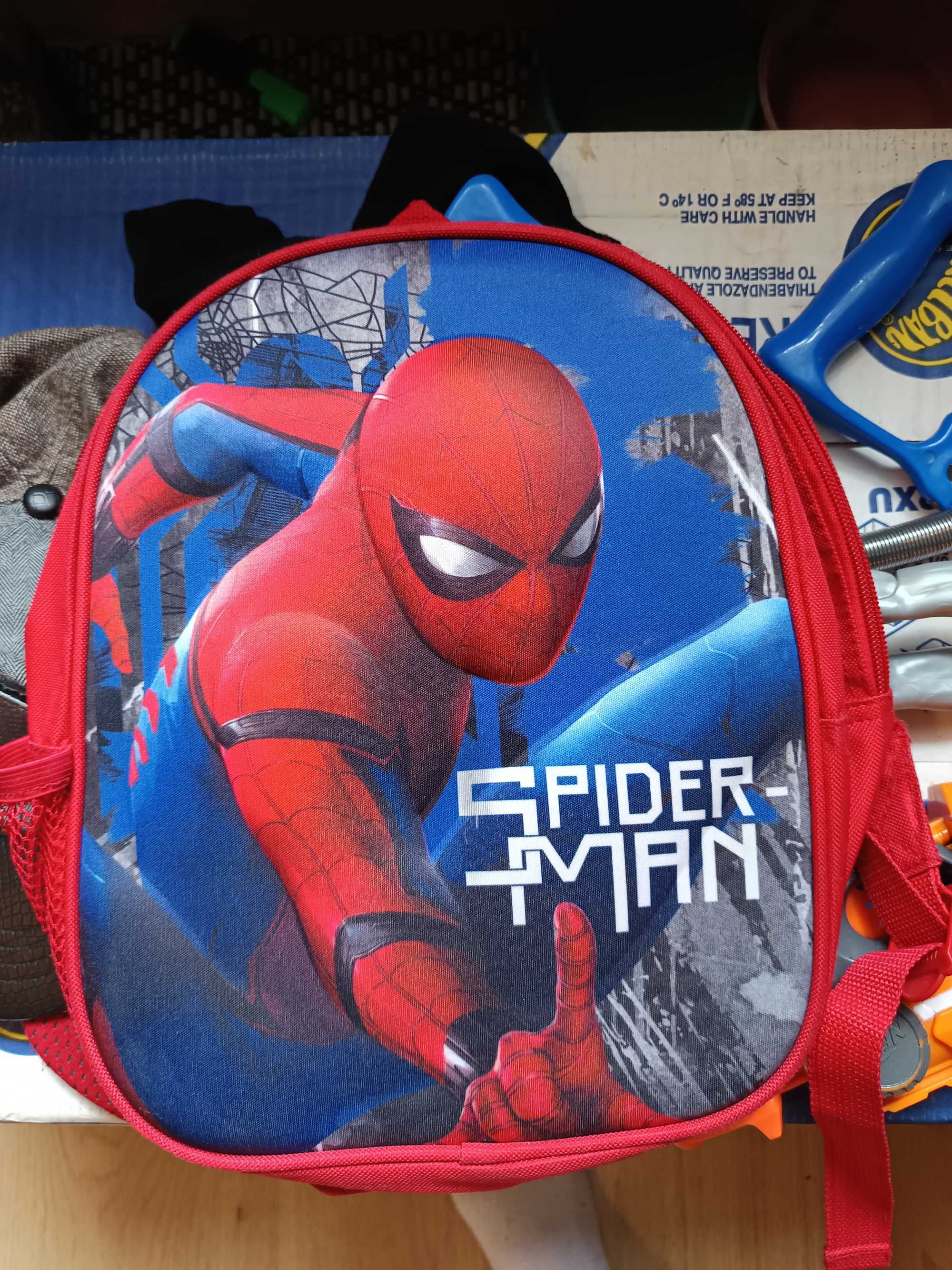 plecak dziecięcy spiderman, barca i mario bros