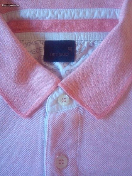 Polos algodão cor rosa tamanhos M - Bom estado