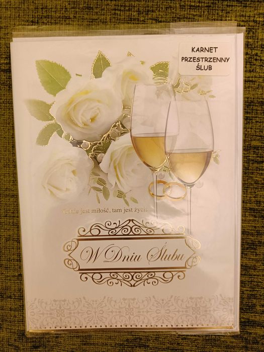 oddam za darmo kartkę okolicznościową życzenia z okazji ślubu