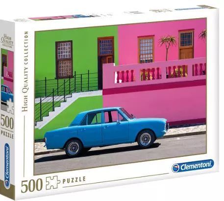 Puzzle 500 Elementów. High Quality Collection. Niebieski Samochód