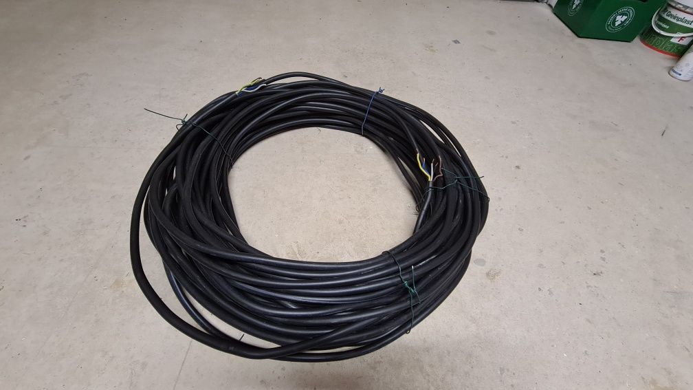 Przewód, kabel siłowy 5x4 drut  40 metrów