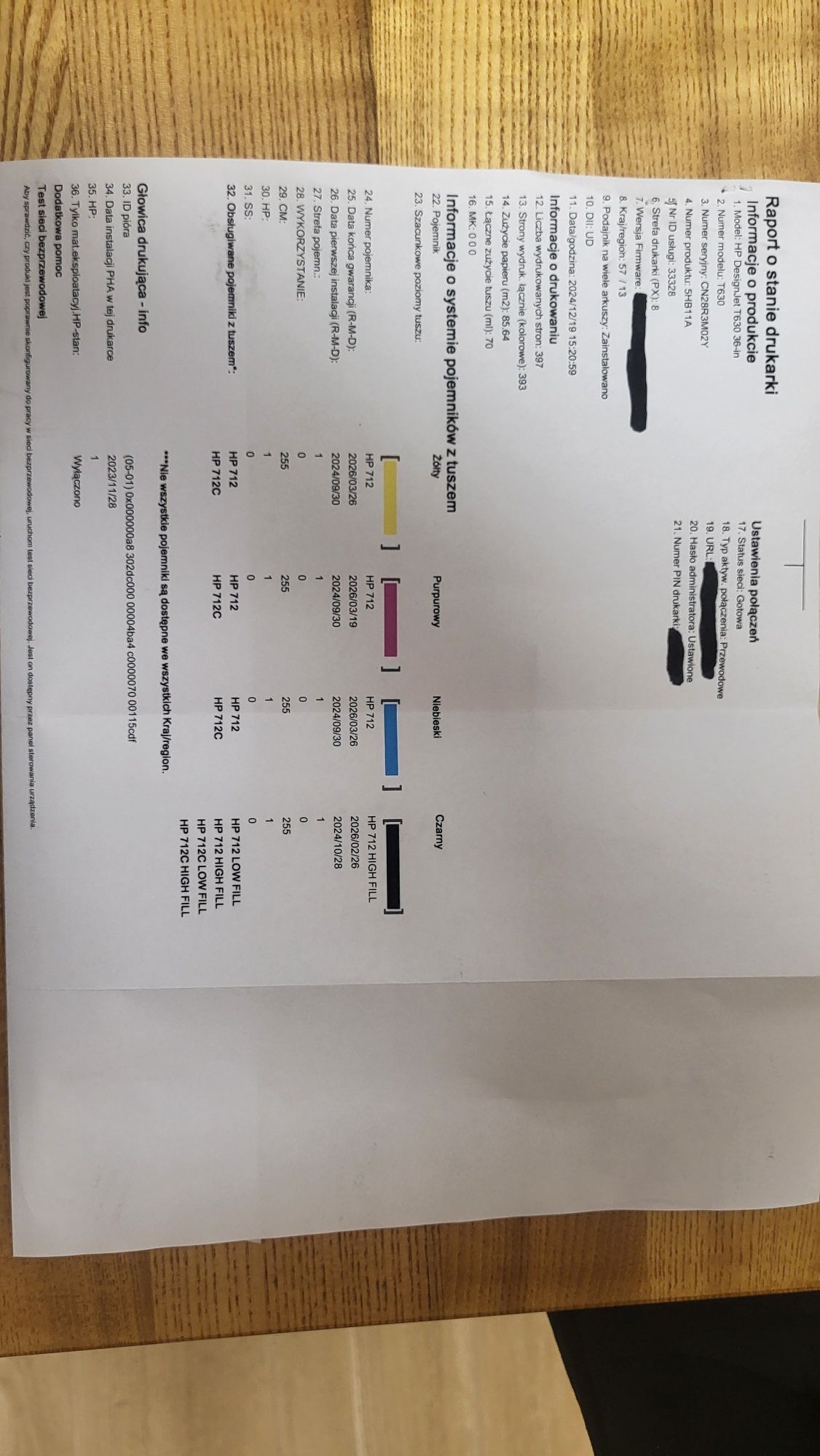 Ploter HP T630 36" jak nowy