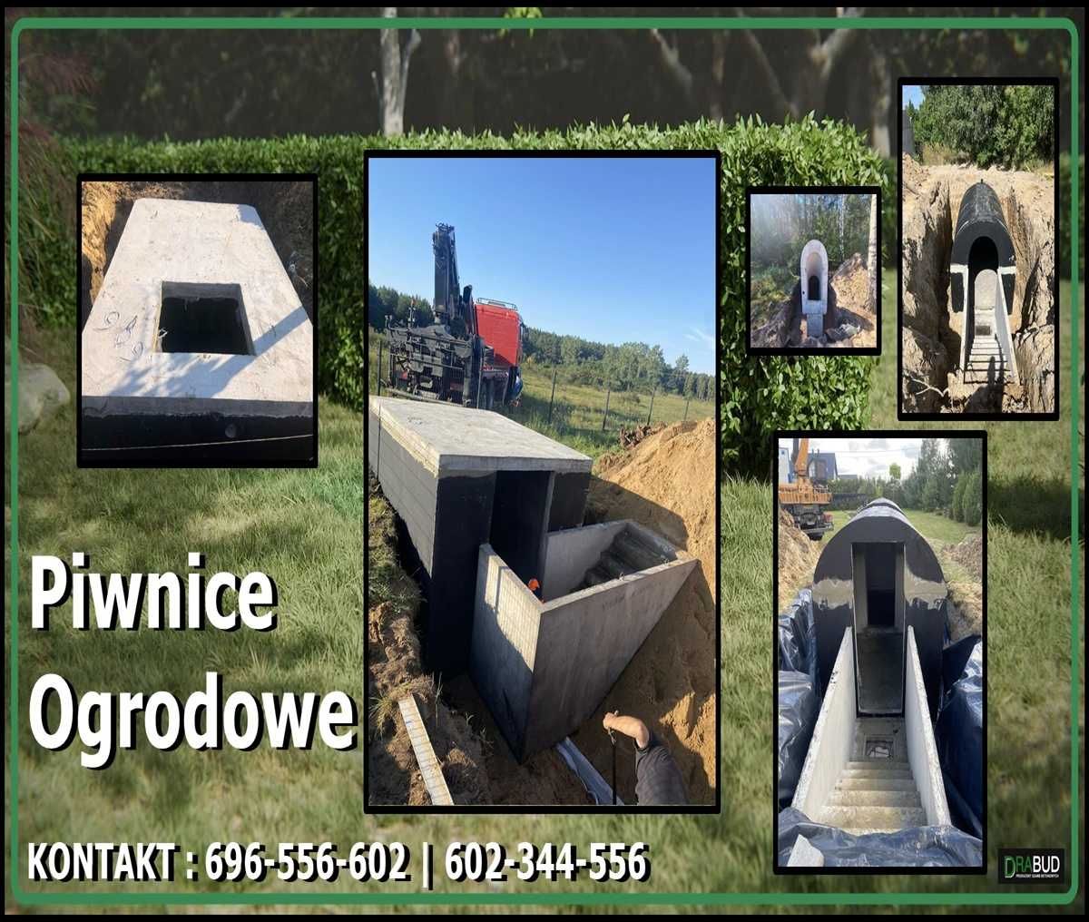 Piwnica ogrodowa, zbiorniki betonowe CENY PRODUCENTA