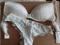 Śmietankowy komplet intimissimi 75C/S