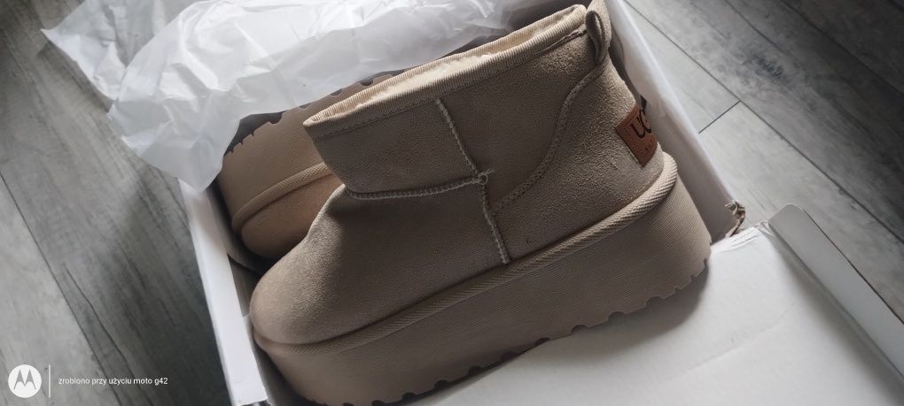Buty damskie Emu z futerkiem