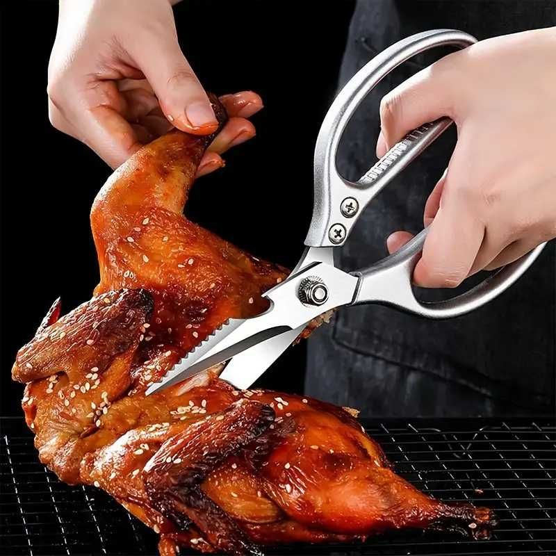 NOVO - Tesoura de Cozinha de Aço Inoxidável