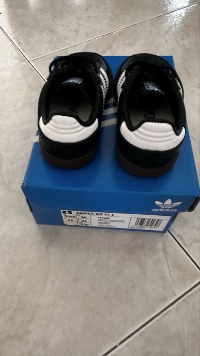 Ténis Adidas Samba Criança Pretos OG | Tamanho 21.