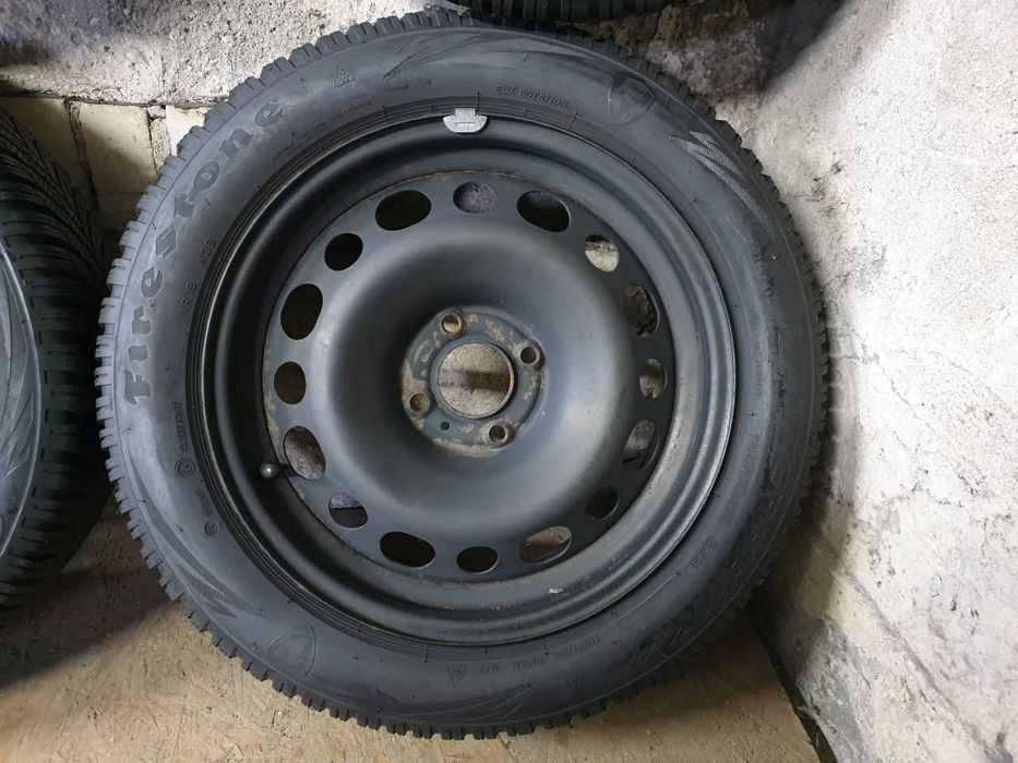 Felgi stal Koła C3 DS3 R16 4x108 opony zimowe 195/55R16 7,4mm 2021r