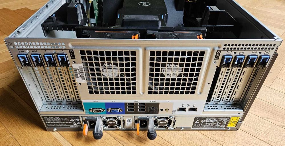 Serwer Dell T620 2x E5-2660v2, 128GB, RAID PERC H710p