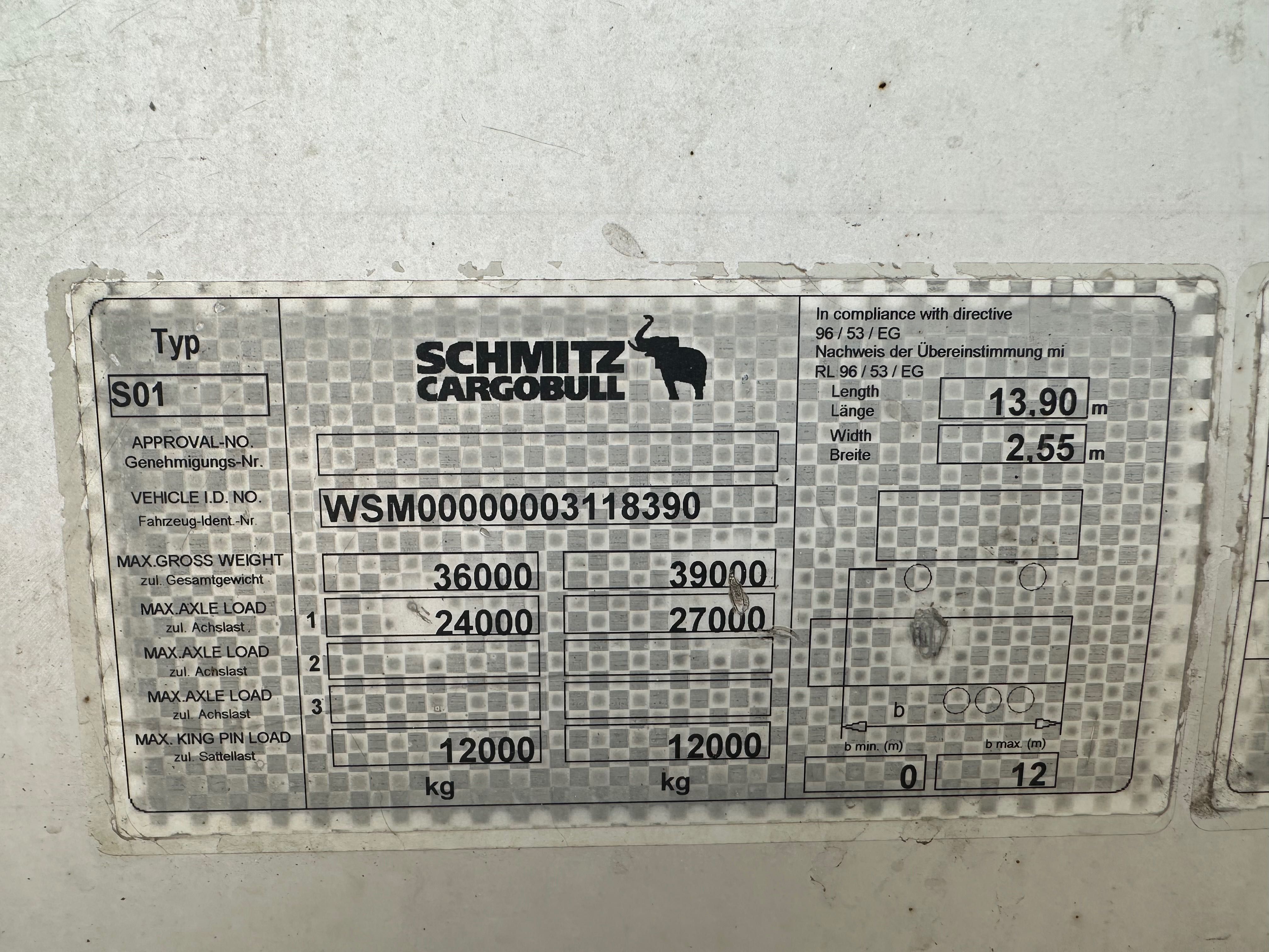 Naczepa platforma Schmitz S 01 mega