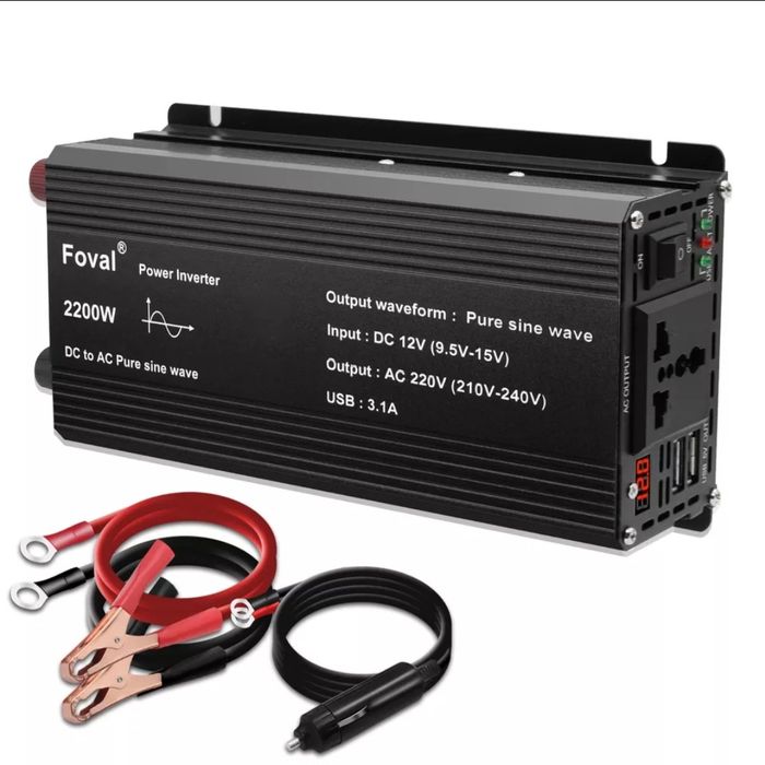 Інвертор чистий синус FOVAL 2200w 12 220 50Гц 2200 Ват