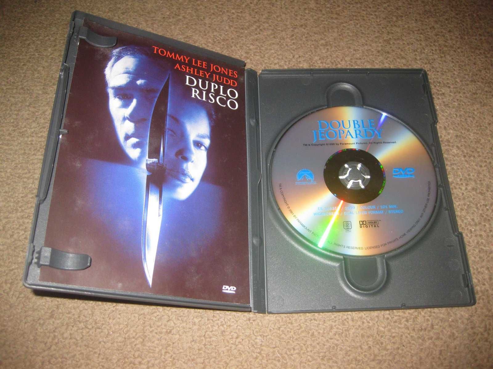 DVD "Duplo Risco" com Tommy Lee Jones/Raro!