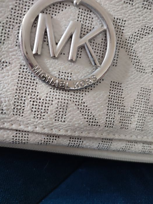 Listonoszka Michael Kors kremowa torebka shoperka