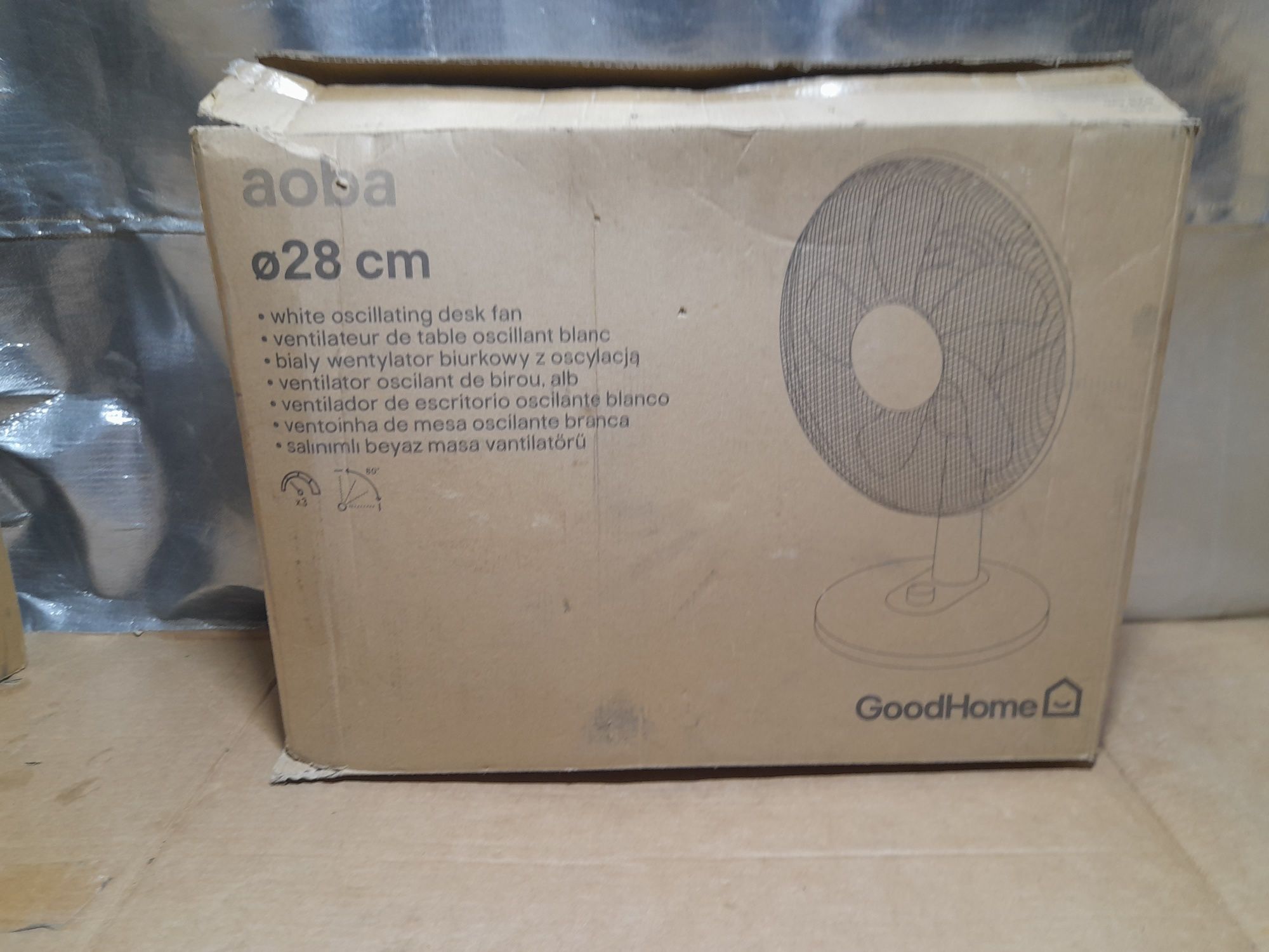 Wentylator Biurkowy 40W z Oscylacją