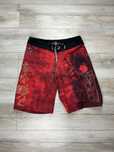 Czerwone spodenki materiałowe męskie Affliction rozmiar M fit L retro