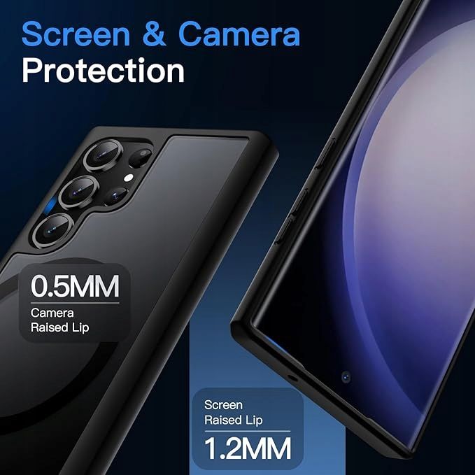 JETech Etui Magnetyczne dla Samsung Galaxy S23 Ultra 5G (Czarny)