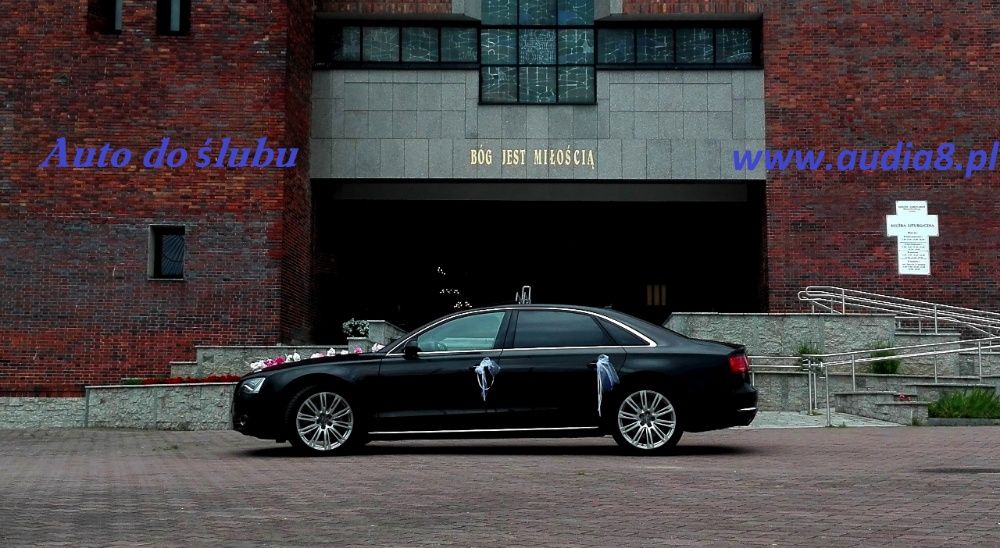 Auto do ślubu, auto ślubne na wesele, samochód weselny, Audi A8