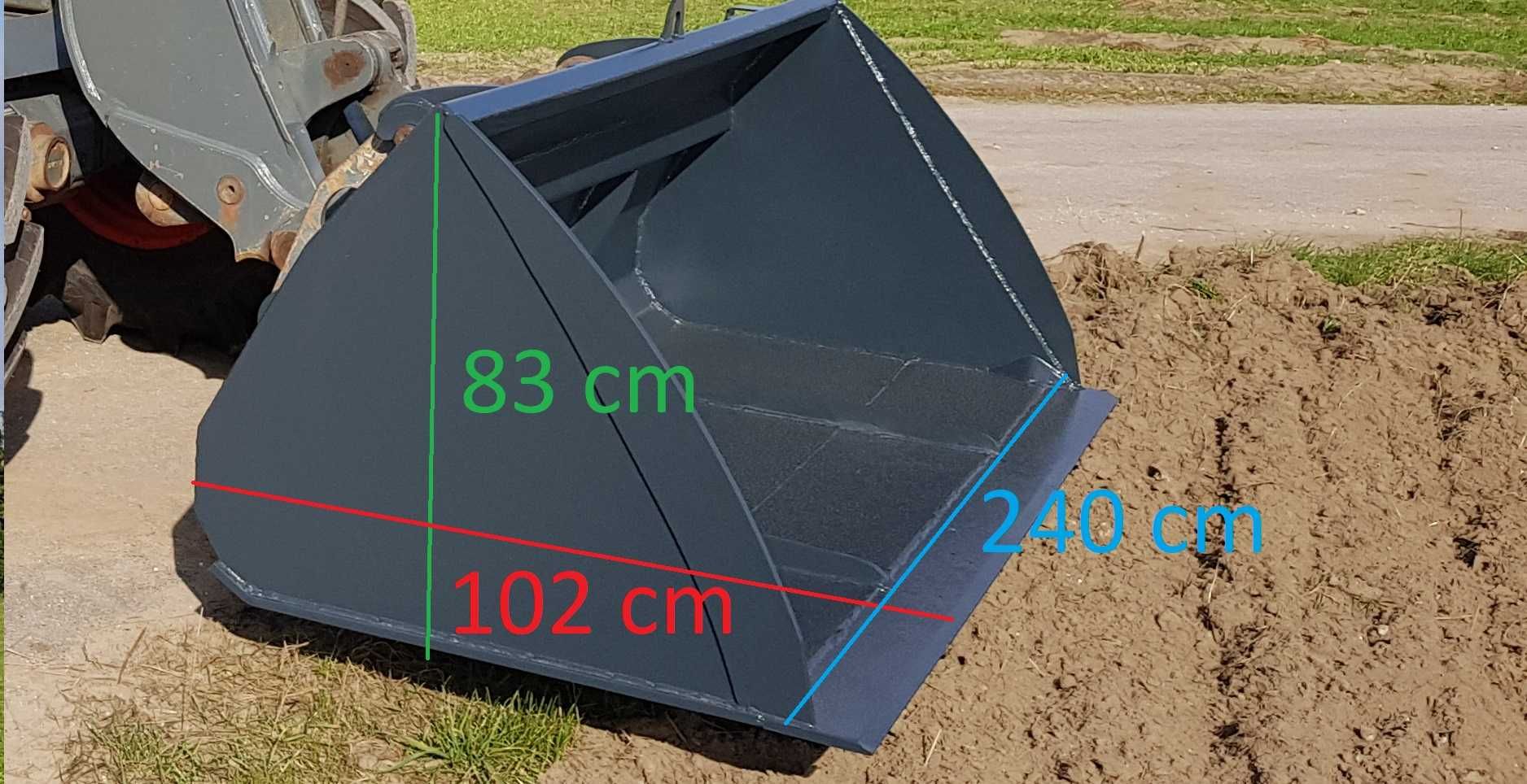 Łyżka budowlana uniwersalna do ziemi piachu  merlo manitou jcb claas