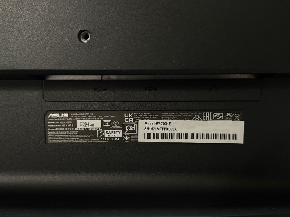 Monitor Asus VY279HE