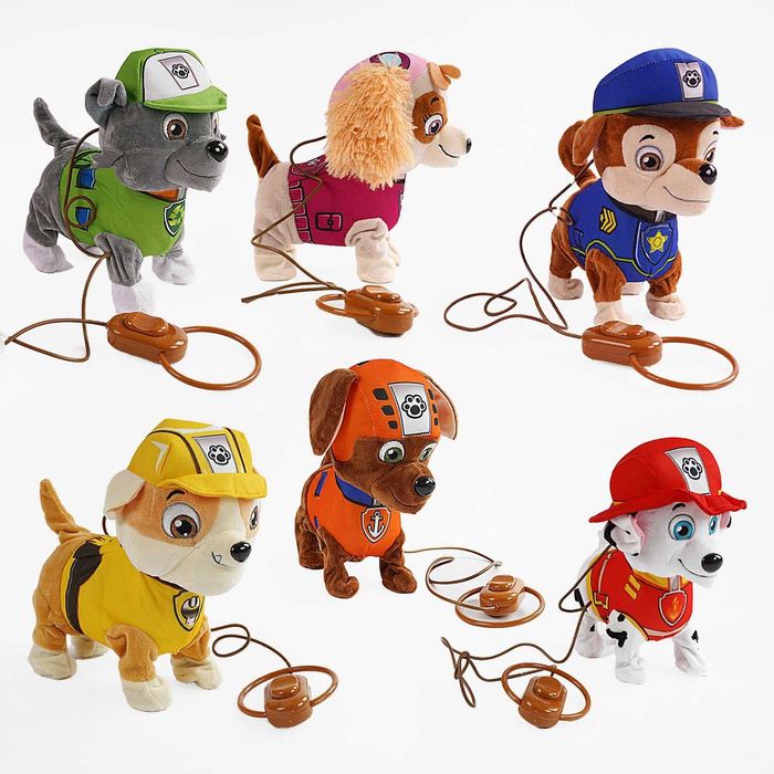 М'які іграшки Щенячий патруль музичні Скай Маршал Зума Чейз Кремез