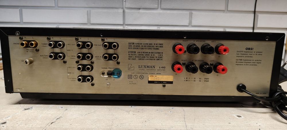 Wzmacniacz LUXMAN L-410 DouB. Hi-fi stereo PreAmp