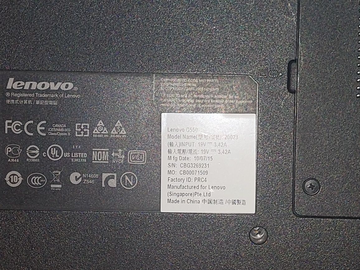 Продам Lenovo g550
